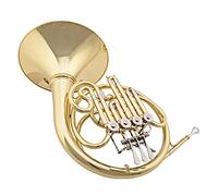 Horns Professional B Flat Four-button Single Row Lacquered Gold Horn Suitable For Brass Band Wind Instrument