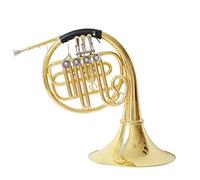 Horns Three-key Round Number B Flat French Paint Gold Round Tube High-end Band Playing Instrument Horn Wind Instrument