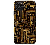 Horns Vintage Brass Player Musical Instruments Pattern Royal Case for iPhone 11 Pro Max