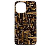 Horns Vintage Brass Player Musical Instruments Pattern Royal Case for iPhone 13 Pro Max