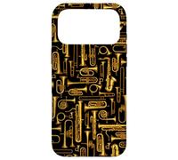 Horns Vintage Brass Player Musical Instruments Pattern Royal Case for iPhone 17 Pro Max