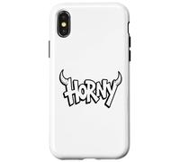 Horny Gay Devil Funny Pride Party Design Case for iPhone X/XS