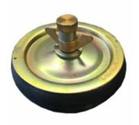 Horobin 4" 110mm Steel Drain Test Plug with Brass Cap x 2