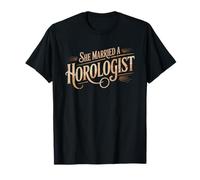Horologist Antique Clock Collector Husband Obsession Spouse T-Shirt