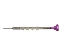 Horotec MSA01.214 - Watchmaker's Screwdriver, "T" shaped body and blade in stainless steel, ball-bearing aluminum head - Made in Switzerland (0.063in)