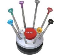 Horotec MSA01.218 Watchmaker Screwdriver Assortment Stainless Steel Anodised Head on Ball Bearing Stainless Steel Bits Swiss Made (01.218-C)