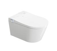 HOROW Luxury Smart Bidet Toilet, Wall-Mounted Rimless Toilet with Instant Heating & Tornado Flush, Heated Seat, Warm Air Dryer, Descaling, Remote Control
