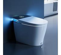 HOROW - Smart Artistic Toilet, Toilet with Flushing and Automatic Closing lid, Toilet with Bidet with Instant hot Water, Heated seat for Elongated Toilet, Dryer, Light