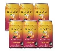 Horoyoi Cocktail Variety of Flavours 350ml 3% alc./vol | Shochu & Vodka Ready To Drink Cans | Chuhi Japanese Premium Alcoholic Drink | Bundle Packs (Pack of 6, Cassis Orange Flavour)