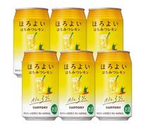 Horoyoi Cocktail Variety of Flavours 350ml 3% alc./vol | Shochu & Vodka Ready To Drink Cans | Chuhi Japanese Premium Alcoholic Drink | Bundle Packs (Pack of 6, Honey and Lemon Flavour)