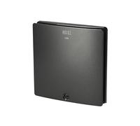 Horoz electric Quiet Bathroom Extractor Fan 100 mm Anthracite 12W FELIX - Low Energy Wall Mounted Ventilation Fan 43 dB with Filter 100 m³/h - Air Extractor for Kitchen, Toilet & Shower Room