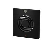 Horoz electric Quiet Bathroom Extractor Fan 100 mm Black 12W HELIX - Low Energy Wall Mounted Ventilation Fan 43 dB with Filter 100 m³/h - Air Extractor for Kitchen, Toilet & Shower Room