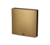 Horoz electric Quiet Bathroom Extractor Fan 100 mm Gold 12W FELIX - Low Energy Wall Mounted Ventilation Fan 43 dB with Filter 100 m³/h - Air Extractor for Kitchen, Toilet & Shower Room