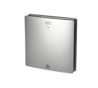 Horoz electric Quiet Bathroom Extractor Fan 100 mm Silver 12W FELIX - Low Energy Wall Mounted Ventilation Fan 43 dB with Filter 100 m³/h - Air Extractor for Kitchen, Toilet & Shower Room