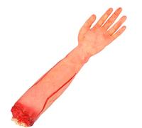 Horrible Bloody Rubber Fake Hand for Halloween Prank Prop, Haunted House Decoration,High Simulation Amputated for Terror Atmosphere, Party Activities (Large broken hand)
