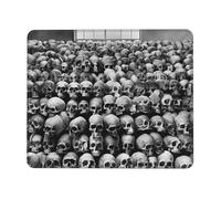 (Horrible Dark Skulls Flowers Pattern) Printed Mousepad 10 x 12 inch, Waterproof Non-Slip Mouse-Pad Rubber Base for Laptop Desktop Mat for Home Office Desk Decor