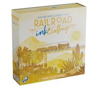 Horrible Games, Railroad Ink Challenge-Shining Yellow Edition, Roll-and-Write Game, Ages 8+, 1-4 Players, 15-30 Minutes Playing Time