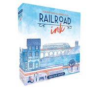 Horrible Guild Railroad Ink that Goals to Connect As Many Exits On a Board Game