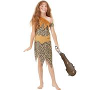 Horrible Histories Children's Cave Costume, Brown Cave Outfit & Accessories, Official License for Fun & Educational Historical Adventures, Perfect for School Plays or Halloween