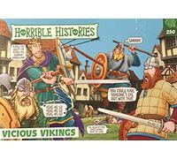 Horrible Histories PLG 7285 Vicious Vikings 250 Piece Puzzle from Paul Lamond Games, Green