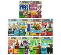Horrible Histories Savage 10 Book Collection Set (Awful Egyptians, Rotten Romans, Vicious Vikings, Measly Middle Ages, Terrifying Tudors, Vile Victorians, Frightful First World War & More…)