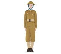 Medium Green Horrible Histories WWI Boy Costume. -