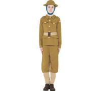 Horrible Histories WWI Boy Costume Age 7-9 with Top - Trousers & Hat - 27037M