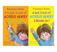 Horrid Henry Classic Pranks Collection by Francesca Simon: Triple Treat & Hat Trick - 2 Bumper Books Packed with 6 Hilarious Stories of Mischief, Chaos & Rivalry (2-Book Set)