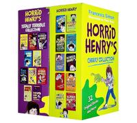 Horrid Henry's Cheeky & Totally Terrible Collection 20 Books Box Set by Francesca Simon(Horrid Henry,Secret Club,Tooth Fairy,Nits,Gets Rich Quick,Robs the Bank,Wakes the Dead,Rocks,Nightmare & More)