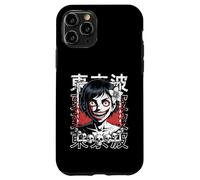 Horror Anime Goth Girl Oni Mask Creepy Japanese Horror Manga Case for iPhone 11 Pro