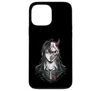 Horror Anime Goth Girl Oni Mask Creepy Japanese Horror Manga Case for iPhone 13 Pro Max