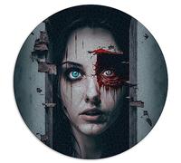 Horror Art 1000 Piece Adult Puzzles circular Jigsaw Puzzles Cardboard puzzles 67.5x67.5cm