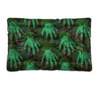 Horror Bloody Hands Red Green Halloween Washable Pet Mattress Soft Comfortable Anti-Slip Bottom Pet Kennel Beds for Medium/Large Dogs 36" x 24"