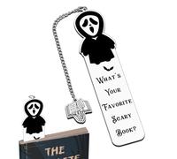 Horror Bookmarks for Women - Book Marks for Reading, Dark Romance,Ghostface, Spooky Basket Stuffers, Valentines Gifts for Teen Boys, Scary Book Lover Gift, Wicked Merch, Scream Bookmark Gifts for Son