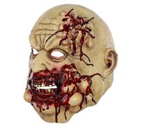 Horror Butcher Masque - Realistic Latex Cosplay Accessory, Scary Party | 10.6 Inch Lightweight Full- Cover with Spooky Finish, Haunted Attraction Prop for Dress-Up, Masquerade Event