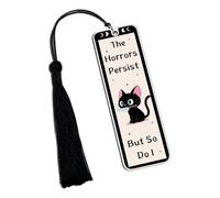 Horror Cat Themed Gifts for Women, Black Cat Bookmarks for Cats Lovers, Spooky Halloween Basket for Boys Girls, Stocking Stuffers for Women Book Lovers, Cats Lovers Gifts, Christmas Stocking Stuffers