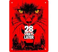 Horror Cats 28 Strays Later Mini Tin Sign - Metal Decorative Signage