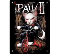 Horror Cats Paw 2 Mini Tin Sign