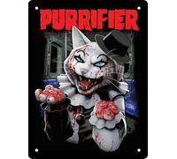 Horror Cats Purrifier Mini Tin Sign