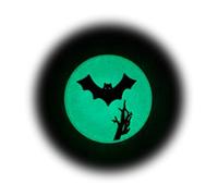 HORROR - Charms For Crocs/Shoes - PVC - CUTE BAT SCENE - GLOW IN THE DARK - SPOOKY