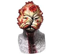 Horror Clickers Mask, Bloody Zombie Mask, Halloween Scary Walking Dead Mask Costume, Full Head Biochemical infectier Mask for Halloween Party Cosplay Costume