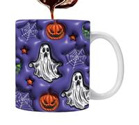 Horror Coffee Mug | Halloween Ghost Spooky Home Decor | 350ml Coffee Mug Desk Ornaments | for Tea Milk Cappuccino Soda Beer Home Kitchen Office School Birthday Party