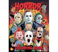 Horror Coloring book: 50 Scariest Monster Design with Halloween Theme for Adults and Senior | Ideal for Relaxation and Stress Relief