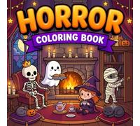 Horror Coloring Book: Spooky Cute Haunted Castle and Secret Passages | Bold and Easy Halloween Coloring Pages for Adults, Teens, and Beginners