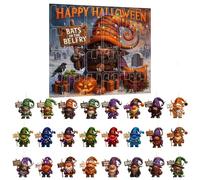 Horror Countdown Calendar - 24 Days Vacation Calendar Party Favor Toy,Horror Gothic Game Spooky Plush Doll for Children Children Boys Teen Girls Collectors Teenagers Home Playtime