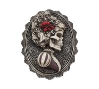 Horror & Dark Creatures Beautiful Female Skeleton Plaque Day of the Dead Valentine - Resin