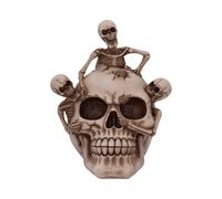 Horror & Dark Creatures Breaking Free Skeleton Emerging from Skull Ornament 17.7cm - Resin