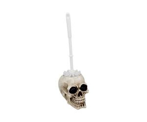 Horror & Dark Creatures Brush with Death Skull Toilet Brush Holder 16.4cm | Toilet - Resin