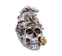 Horror & Dark Creatures Clockwork Bloom Steampunk Skull 16cm | Figurines | Acotis - Polyresin