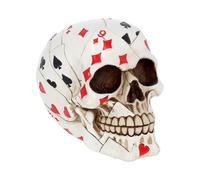 Horror & Dark Creatures Dead Mans Hand Playing Card Skull Ornament | Figurines - Resin